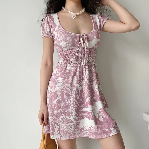 Urban Outfitters Charlie Knit Short Sleeve Mini Dress - Picture 2 of 12